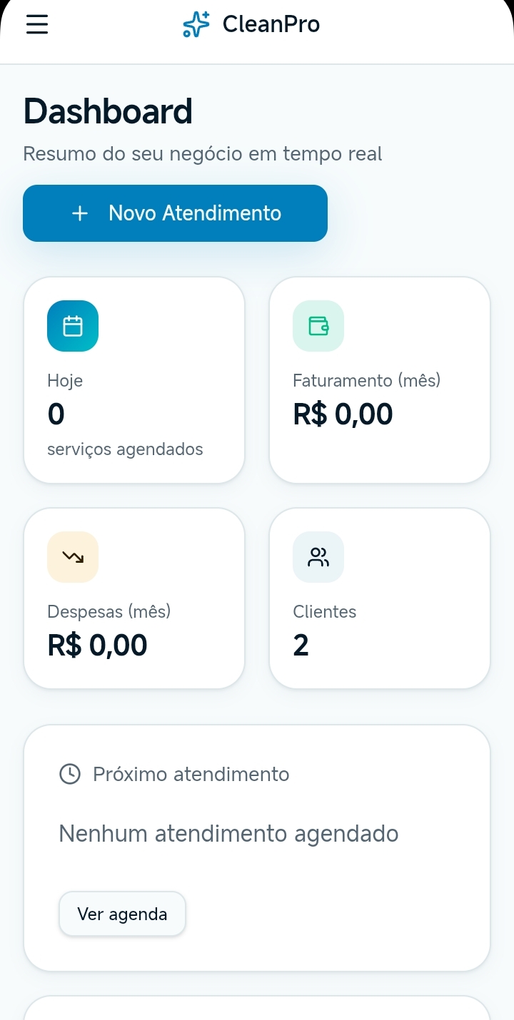 Capa do projeto CleanPro